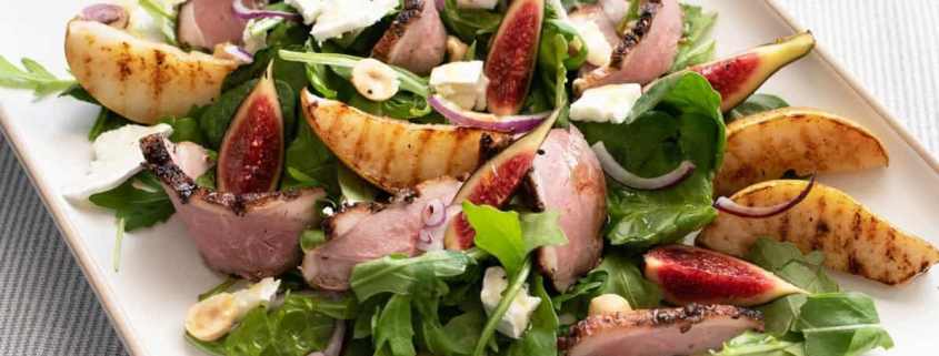 Smoked Duck Fig and Grilled Pear Salad 02